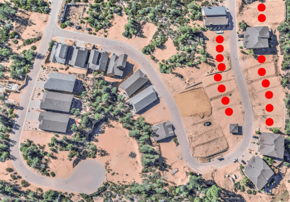 16 Finished Residential Lots in Payson Arizona