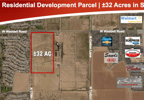 32 Acre Residential Development Parcel Surprise