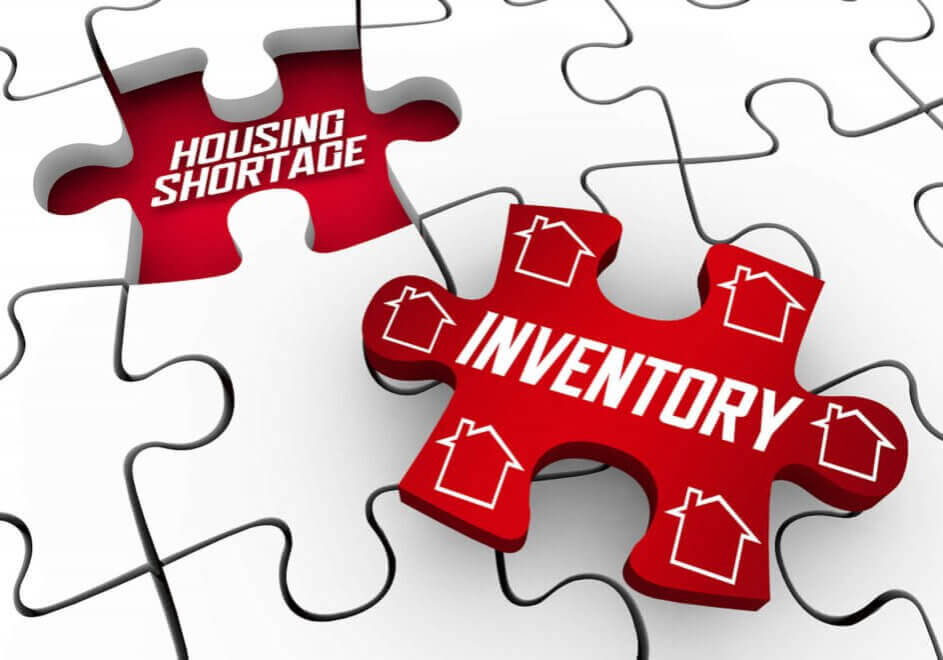 Puzzle piece showing inventory and housing shortage perfect fit